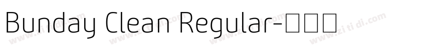 Bunday Clean Regular字体转换